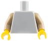Torso Plain / Dark Tan Arms / Yellow Hands