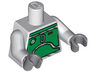 Torso SW Mandalorian Green Armor Panels Pattern / Light Bluish Gray Arms / Dark Bluish Gray Hands