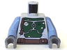 Torso SW Mandalorian Armor Plates Dark Green Pattern (Boba Fett) / Sand Blue Arms / Dark Bluish Gray Hands
