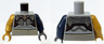Torso SW Weequay Armor with Silver Lines Pattern / Dark Blue Arm and Dark Bluish Gray Hand Left / Pearl Gold Arm and Hand Right