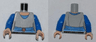 Torso SW Light Bluish Gray Shirt, Blue Belt with Red Buckle Pattern / Blue Arms / Light Nougat Hands