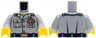 Torso Coast Guard, Shirt with Pockets and Copper Coast Guard Logo Badge and Belt Pattern / Light Bluish Gray Arms / Yellow Hands