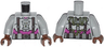 Torso Armor with Suspenders and Utility Belt over Purple Shirt Pattern / Light Bluish Gray Arms / Reddish Brown Hands