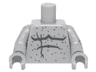 Torso Bare Chest with Crack and Speckled Stone Pattern / Light Bluish Gray Arms with Speckled Stone Pattern / Light Bluish Gray Hands