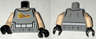 Torso T-Shirt with Light Nougat Neck, SW Power Sliders Diner Logo and White Utility Belt Pattern / Light Nougat Arms / Black Hands