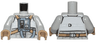 Torso SW Pilot with White Vest and Sand Blue Front Panel with Hose Pattern / Light Bluish Gray Arms / Dark Tan Hands