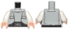Torso SW Pocket-Vest with Gray Wrinkles and Techno-Buckle Pattern (Lobot) / White Arms / Light Nougat Hands