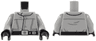 Torso SW Imperial Crew Uniform Jumpsuit with Straight Black Belt with Silver Buckle and Dot Pattern / Light Bluish Gray Arms with SW Imperial Logo Pattern / Black Hands