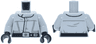 Torso SW Imperial Crew Uniform Jumpsuit with Straight Black Belt with Silver Buckle and Dot Pattern / Light Bluish Gray Arms / Black Hands