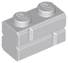Brick, Modified 1 x 2 with Masonry Profile