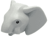 Elephant Head with Black Eyes Pattern