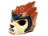 Minifigure, Headgear Mask Lion with Tan Face and Dark Blue Headpiece Pattern