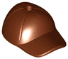 Minifigure, Headgear Cap - Short Curved Bill with Seams and Hole on Top