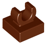 Tile, Modified 1 x 1 with Open O Clip