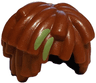 Minifigure, Hair Short Layered Mop Top with Lime Streaks Pattern