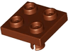Plate, Modified 2 x 2 with Pin on Bottom
