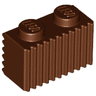 Brick, Modified 1 x 2 with Grille / Fluted Profile