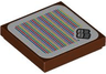 Tile 2 x 2 with Super Mario Scanner Code Conga Drums Pattern (Sticker) - Set 71424
