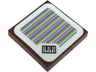 Tile 2 x 2 with Super Mario Scanner Code Piano Keys Pattern (Sticker) - Set 71435