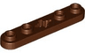 Technic, Plate 1 x 5 with Smooth Ends, 4 Studs and Center Axle Hole