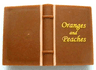 Minifigure, Utensil Book 2 x 3 with Gold 'Oranges and Peaches' Pattern