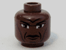 Minifigure, Head Male Forehead and Cheek Lines, Furrowed Brow Pattern (SW Clone Wars Mace)