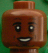 Minifigure, Head Black Eyebrows, Goatee, White Pupils, Laugh Lines, Open Smile with Teeth Pattern (Jérôme (Jerome) Boateng)