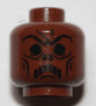 Minifigure, Head Alien with HP Death Eater Skull Mask Pattern