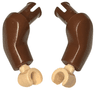 Arm Large with Pin, (Matching Left and Right) Pair with Light Nougat Hands