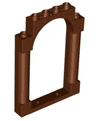 Door, Frame 1 x 6 x 7 Arched with Notches and Rounded Pillars