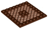 Plate, Modified 8 x 8 with Grille and Hole in Center