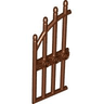 Door 1 x 4 x 9 Arched Gate with Bars and Three Studs