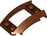 Wedge 4 x 3 Open with Cutout and 4 Studs