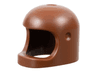 Minifigure, Headgear Helmet Space / Town with Thick Chin Strap - with Visor Dimples (Reissue with Top Dimple)