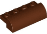 Slope, Curved 2 x 4 with 4 Recessed Studs