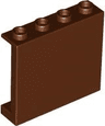 Panel 1 x 4 x 3 with Side Supports - Hollow Studs