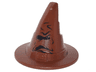 Minifigure, Headgear Hat, Wizard / Witch with Black HP Sorting Hat Pattern