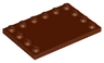 Tile, Modified 4 x 6 with Studs on Edges