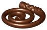 Minifigure, Weapon Whip Coiled - 1 Hole, Indented Handle