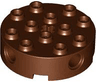 Brick, Round 4 x 4 with 4 Side Pin Holes and Center Axle Hole
