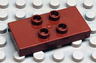 Duplo Tile, Modified 2 x 4 x 1/2 (Thick) with 4 Center Studs