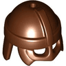 Minifigure, Headgear Helmet with Cheek Guard and Neck Protector
