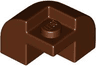 Slope, Curved 2 x 2 x 1 1/3 Corner Round with Recessed Stud