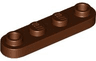 Plate, Round 1 x 4 with 2 Open Studs