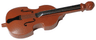 Minifigure, Utensil Musical Instrument, Double Bass with Black Neck, Tailpiece, and F Holes and Silver Strings Pattern