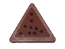 Road Sign 2 x 2 Triangle with Clip with 9 Black Dots Pattern (Sticker) - Set 75092