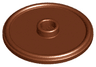 Minifigure, Shield Circular / Round Rimmed Face with Stud