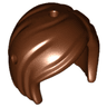 Mini Doll, Hair Friends Short, Bob Cut, Hole on Top and Right - Flexible Rubber