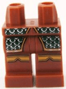 Hips and Legs with Dark Green and Silver Scale Mail and Gold Pattern