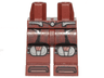 Hips and Legs with Black and Silver Knee Pads and Straps Pattern